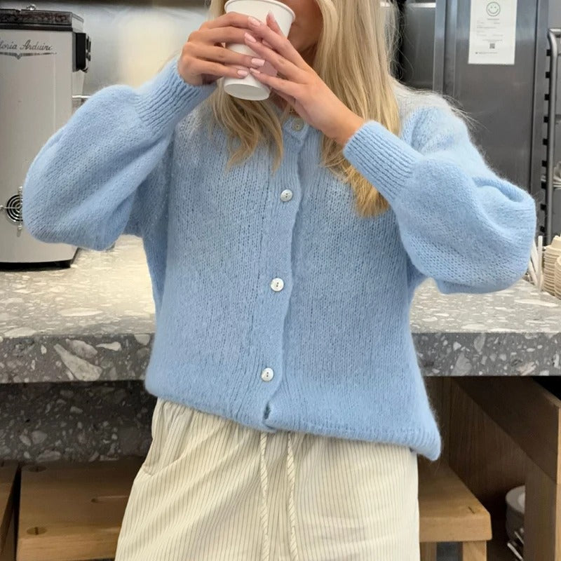 Cozy Vintage Knitted Cardigan with Buttons