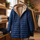 Emily | Warmer and Stylish Women's Fleece Parka with Soft Lambskin Lining