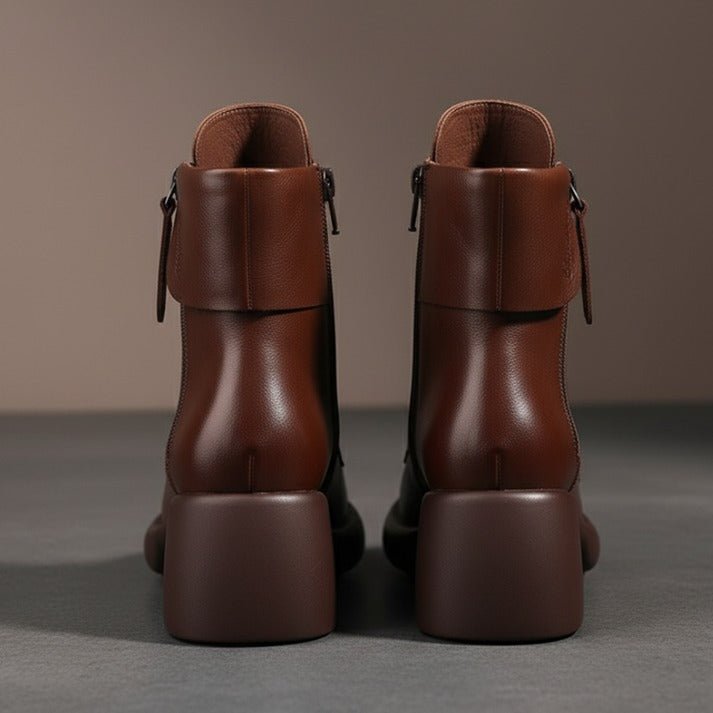 Isabelle | Classic Fur Lined Lace Up Ankle Boots