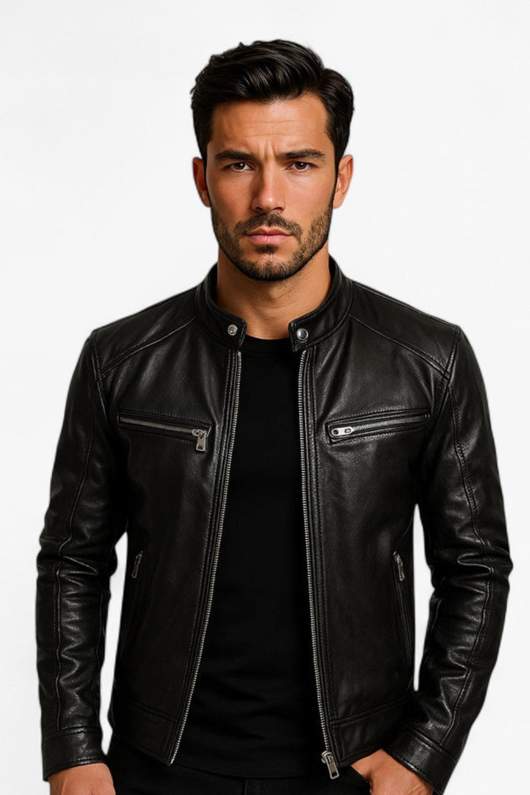 Jacket Men - Leather Genuine Statement Jacket