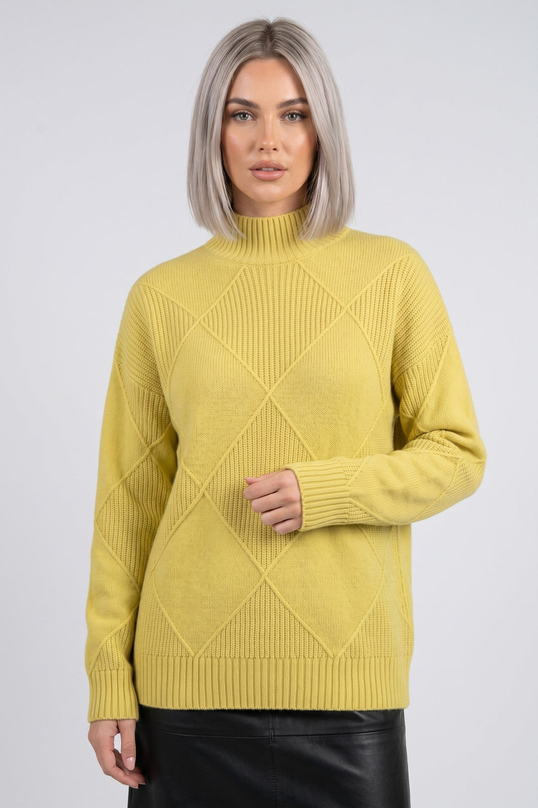 Sweater Women - Cashmere Knit Soft Sweater with Turtleneck