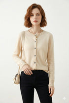 Cardigan Women - Knit Soft O-Neck Cardigan