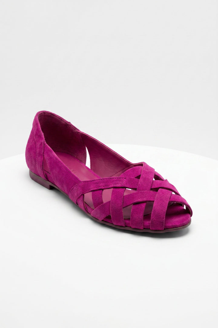 Sandals Women - Braided Crossed-Strap Flat Sandals