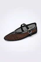 Ballerinas Women - Breathable Mesh Flats with Ankle Strap