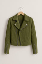 Jacket Women - Asymmetric Suede Jacket