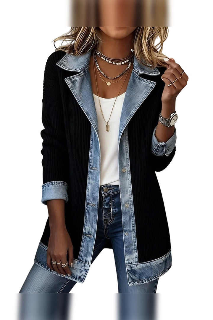 Jacket Women - Ribbed Knit Jacket