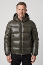 Jacket Men - Hooded Puffer Jacket with Full Zip