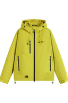 Raincoat Women - Hooded Raincoat with Full Zip Front