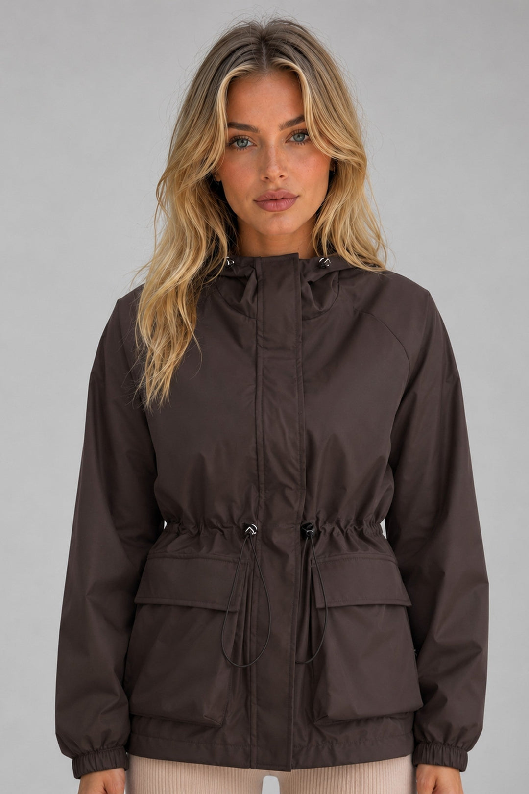 Rain Jacket Women - Hooded Rain Jacket with Wind Resistant Finish
