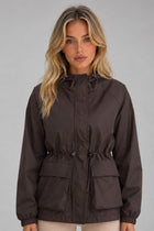 Rain Jacket Women - Hooded Rain Jacket with Wind Resistant Finish