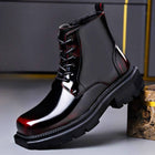 Benjamin | Glossy Leather Boots with Timeless Vintage Appeal