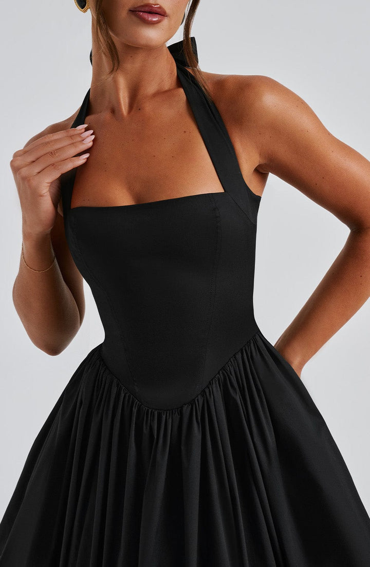 Women’s Wedding Guest Halter Midi Dress