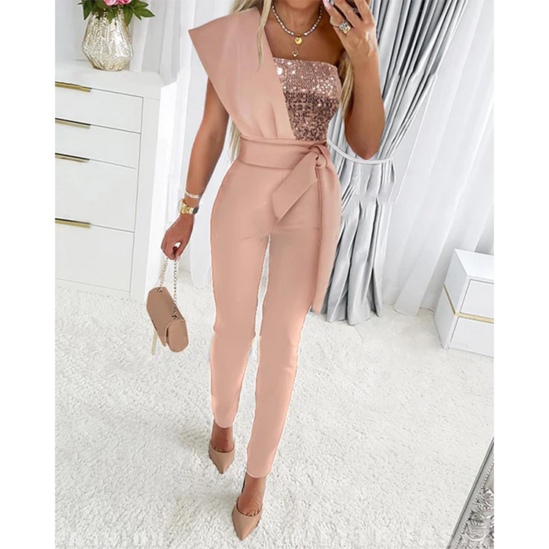 Unisex Sequin Evening Jumpsuit