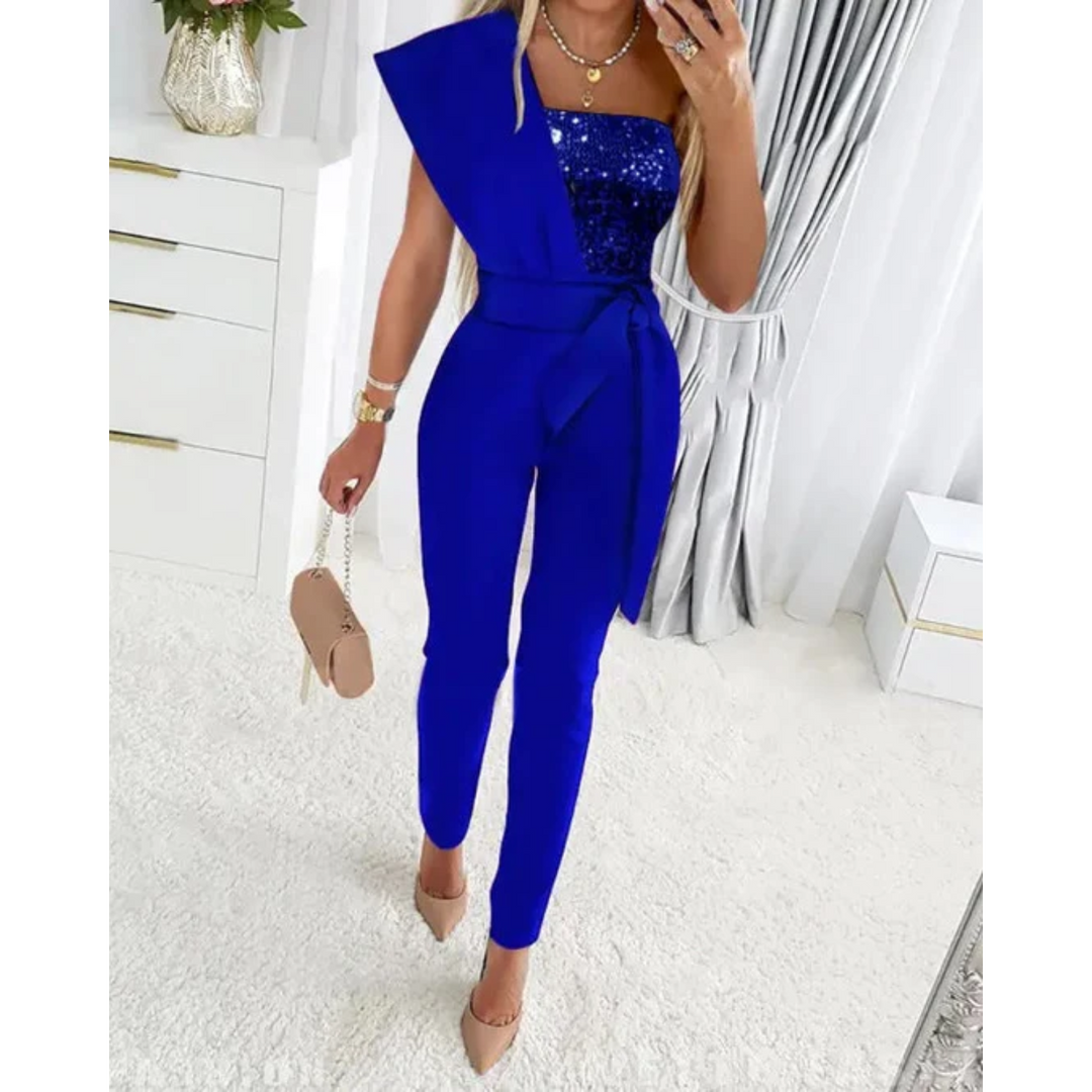 Unisex Sequin Evening Jumpsuit