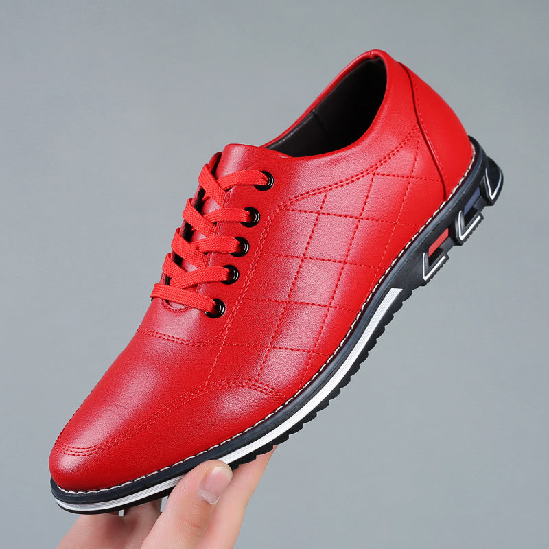 Ryan | Men’s Casual Orthopedic Lace-Up Sneakers With Quilted Panels And Athletic Sole