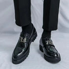 Ajaccio Men's Croc Texture Loafers