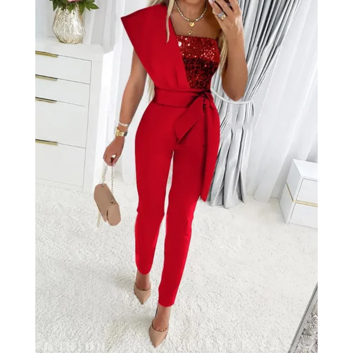 Unisex Sequin Evening Jumpsuit