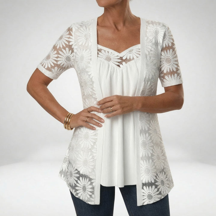 FLOWER BLOUSE FOR WOMEN