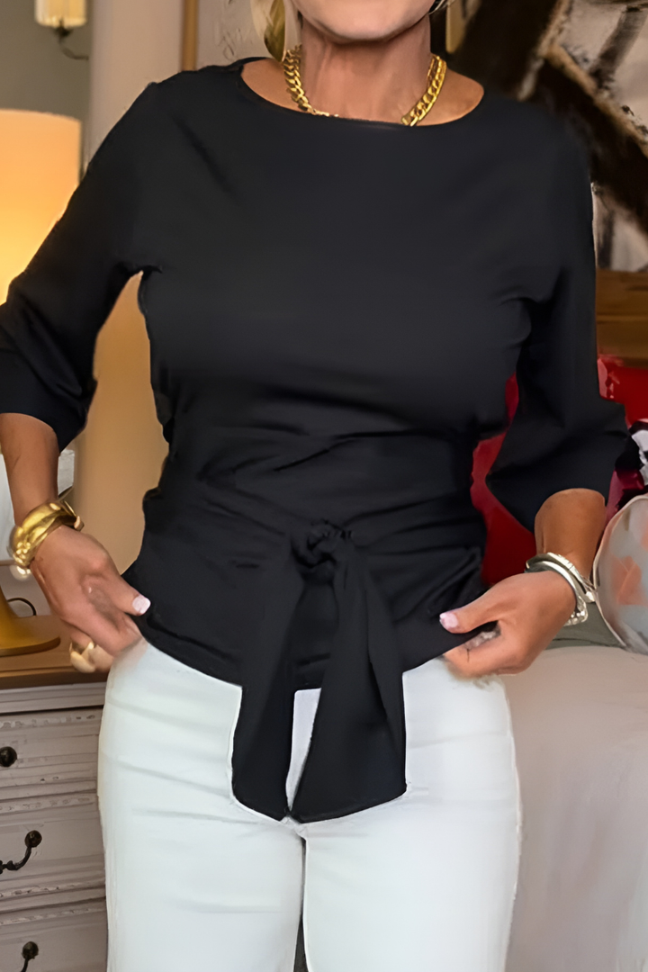 Daria | Stylish Tie-Belt Top