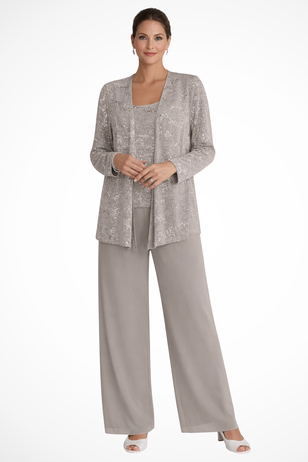 Nora | Three-Piece Formal Evening Set with Flowing Silhouette