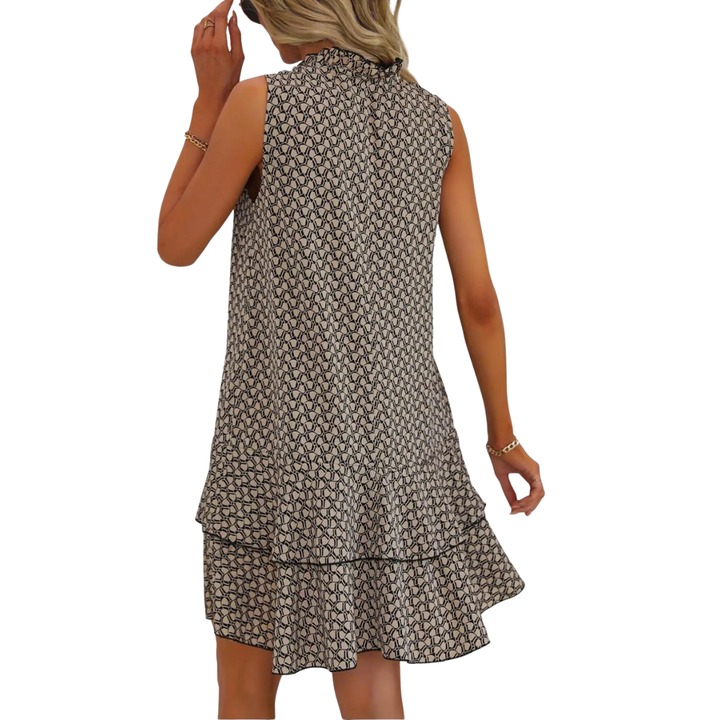NAOMI – Bohemian Printed Strappy Midi Dress