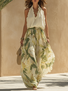 Lyselle - Elegant Airy Set with Floral Print