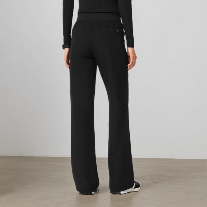 High-Waisted Wide Scrub Pants for Women