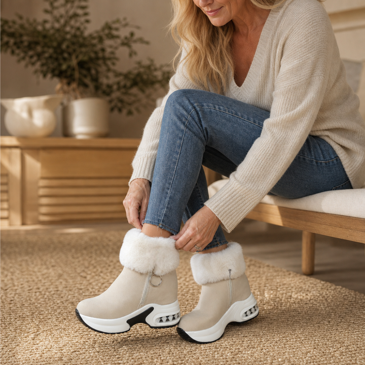 Fiona | Cozy Chunky Fur Lined Ankle Boots