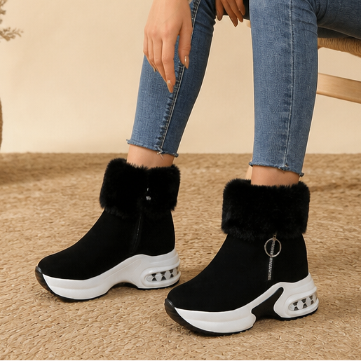 Fiona | Cozy Chunky Fur Lined Ankle Boots