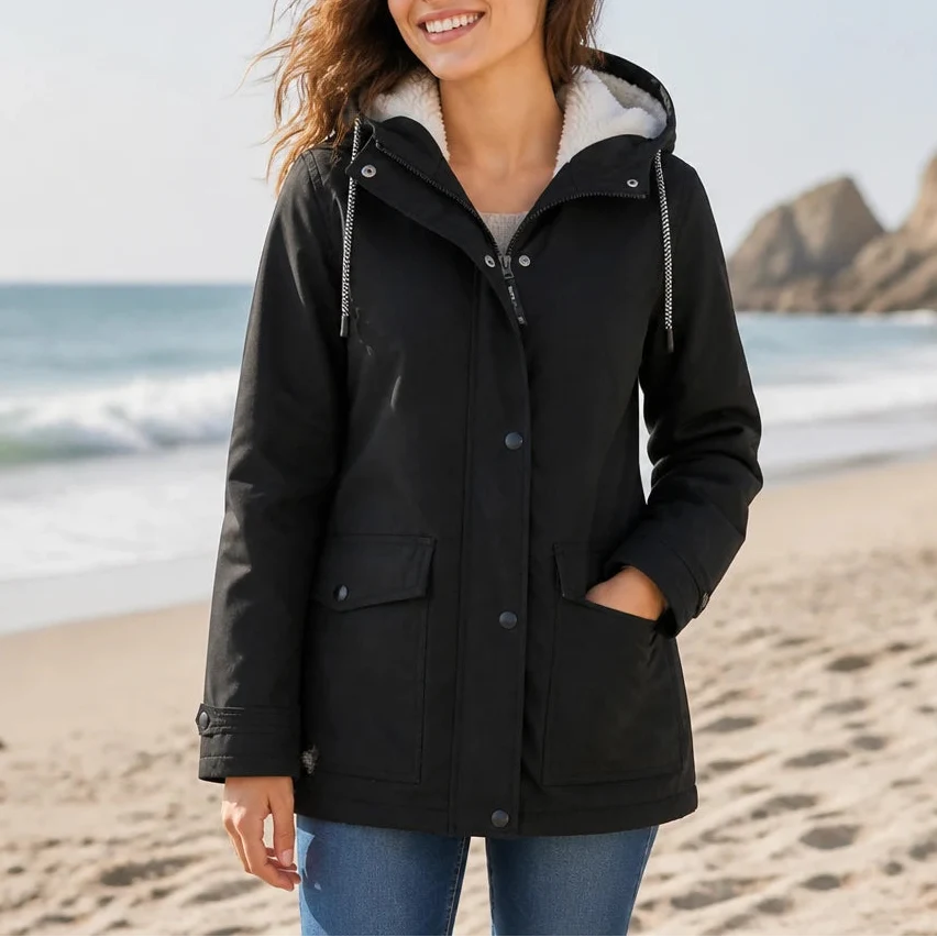 Mandy | Warm and Stylish Fleece Winter Jacket with Hood