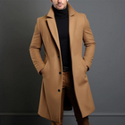 Men’s Long Single-Breasted Overcoat