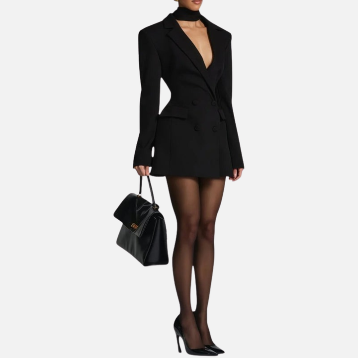 Women’s Tailored Blazer Dress – Elegant Mini Dress