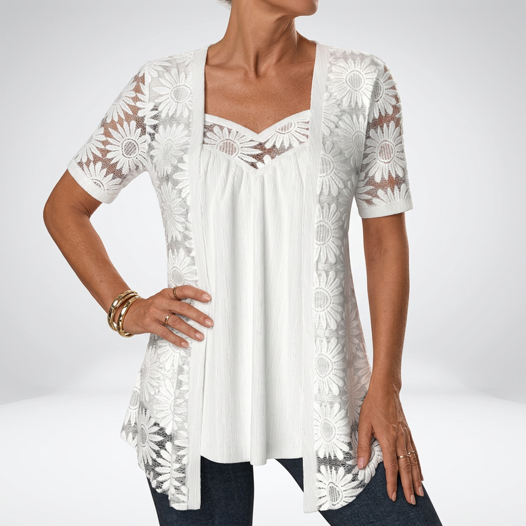 FLOWER BLOUSE FOR WOMEN