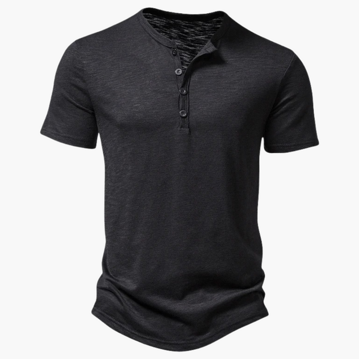 Comfortable Henley Shirt for Men – Short-Sleeved &amp; Summery