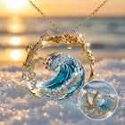 Ocean's Oath Gold Necklace with Bonus Earrings – Limited Time Offer