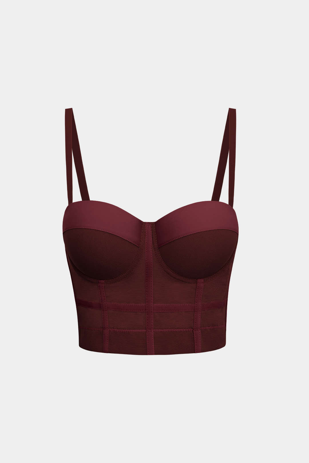 Luxury mesh bustier with underwire – Fitted sheer top for women, perfect for special occasions