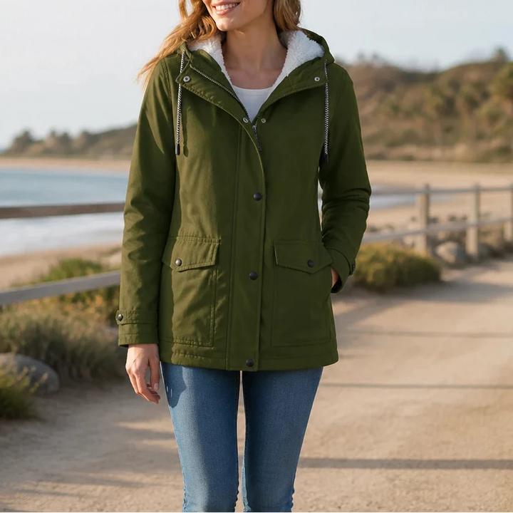 Mandy | Warm and Stylish Fleece Winter Jacket with Hood