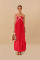 Women's Summer Fish Print Spaghetti Strap Maxi Dress