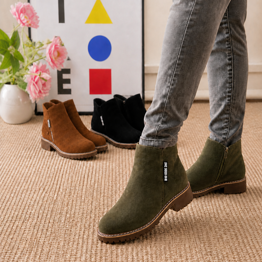 Camila | Cozy And Stylish Fur Lined Ankle Boots