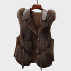 Kendall | Women's Fluffy Faux Fur Gilet with Lightweight Casual for Layering Vest