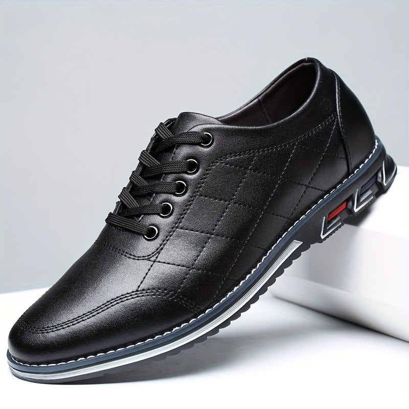 Ryan | Men’s Casual Orthopedic Lace-Up Sneakers With Quilted Panels And Athletic Sole