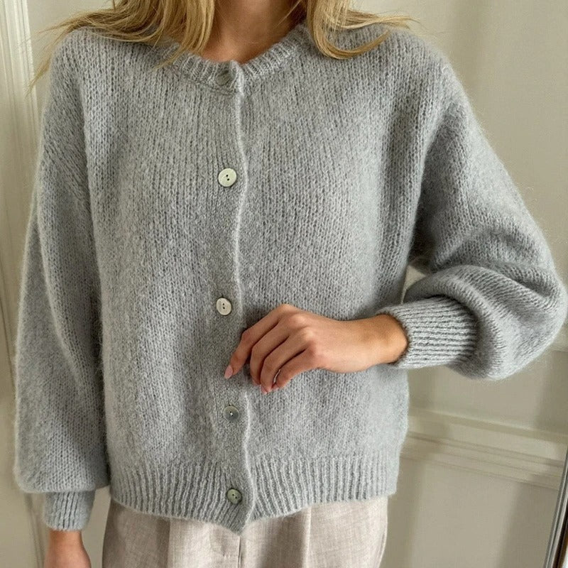 Cozy Vintage Knitted Cardigan with Buttons