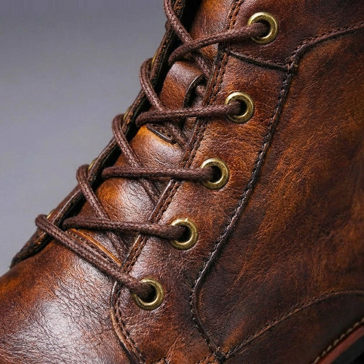 Charles | Premium Retro Leather Boots with Classic Appeal