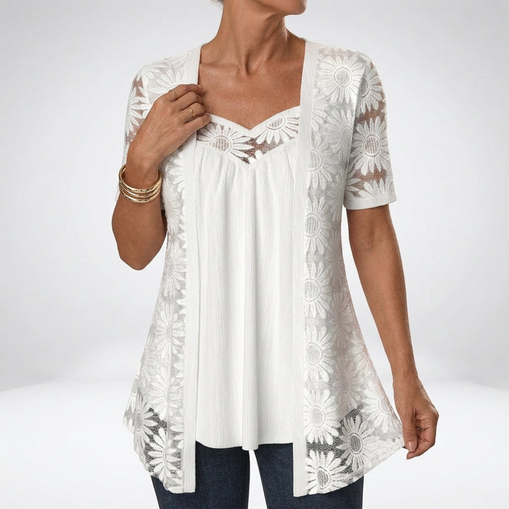 FLOWER BLOUSE FOR WOMEN