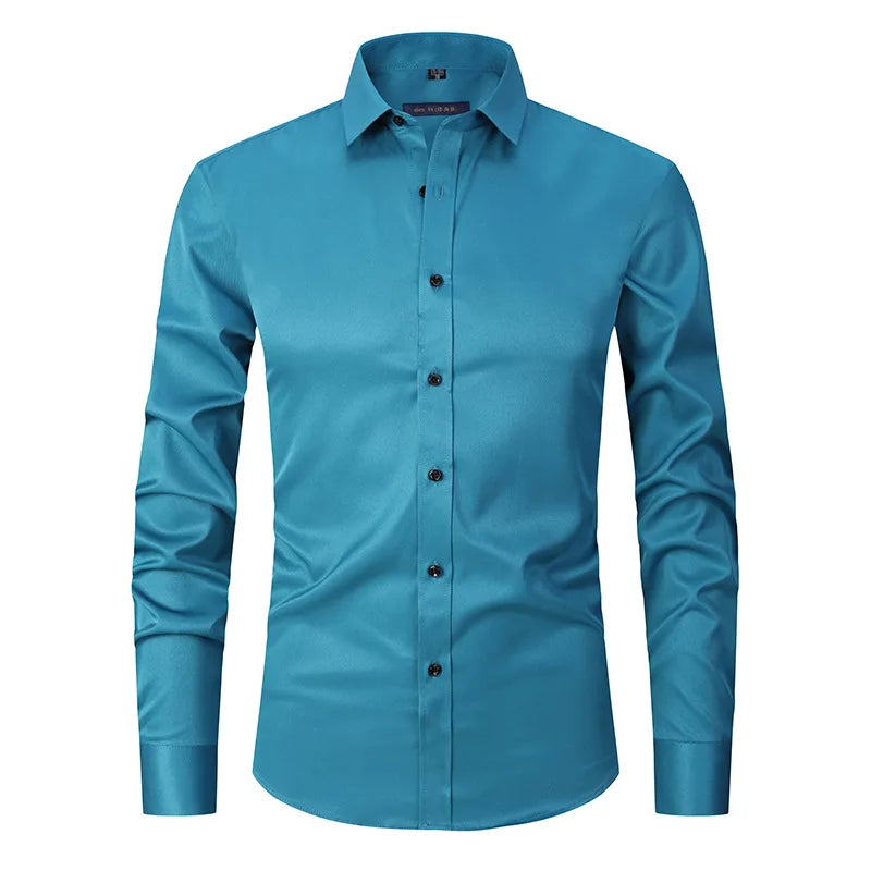 Wrinkle-Free Slim Fit Shirt for Men