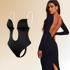 Women's Shapewear Bodysuit with Low Back – Seamless Support Bodysuit