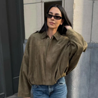 Oversized Suede Women's Jacket – Casual Chic Outerwear