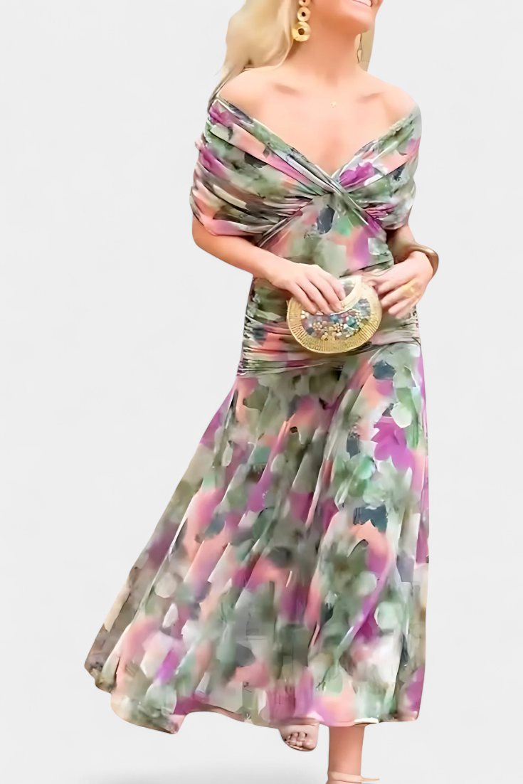 AMARRA - Long Floral Dress