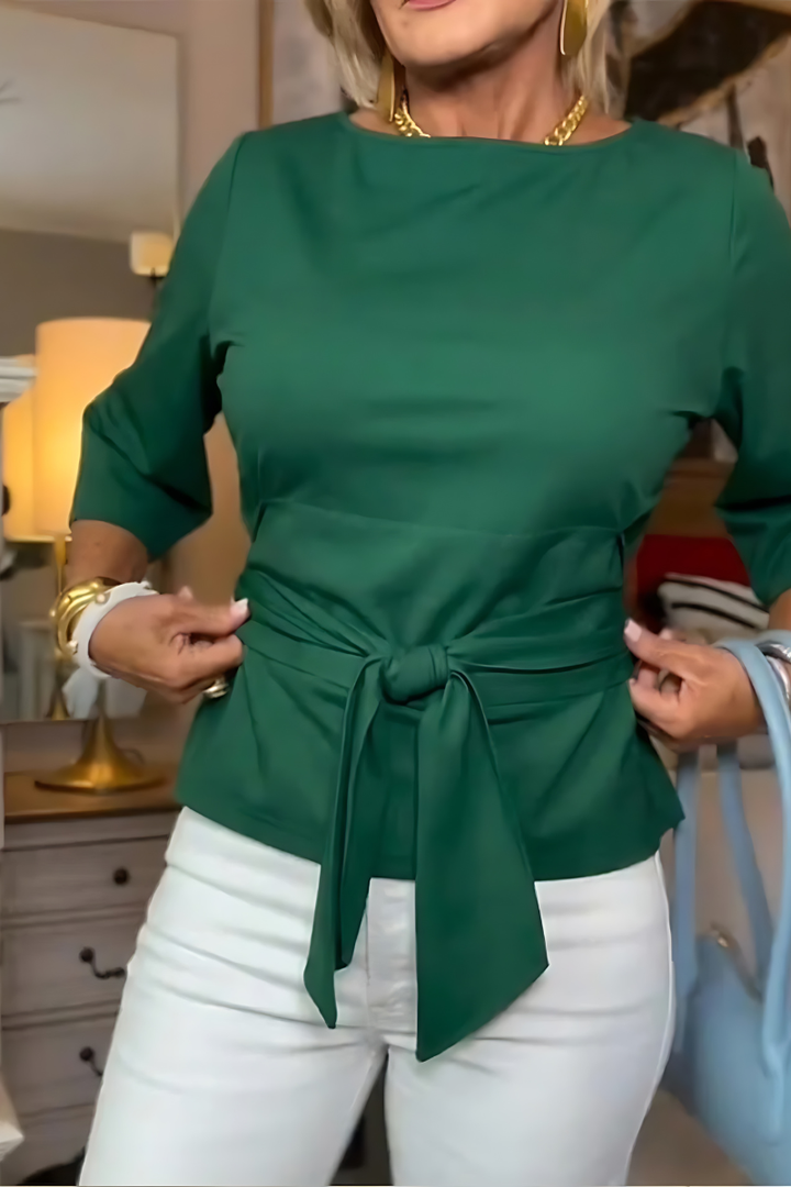 Daria | Stylish Tie-Belt Top