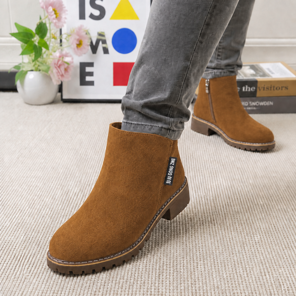 Camila | Cozy And Stylish Fur Lined Ankle Boots